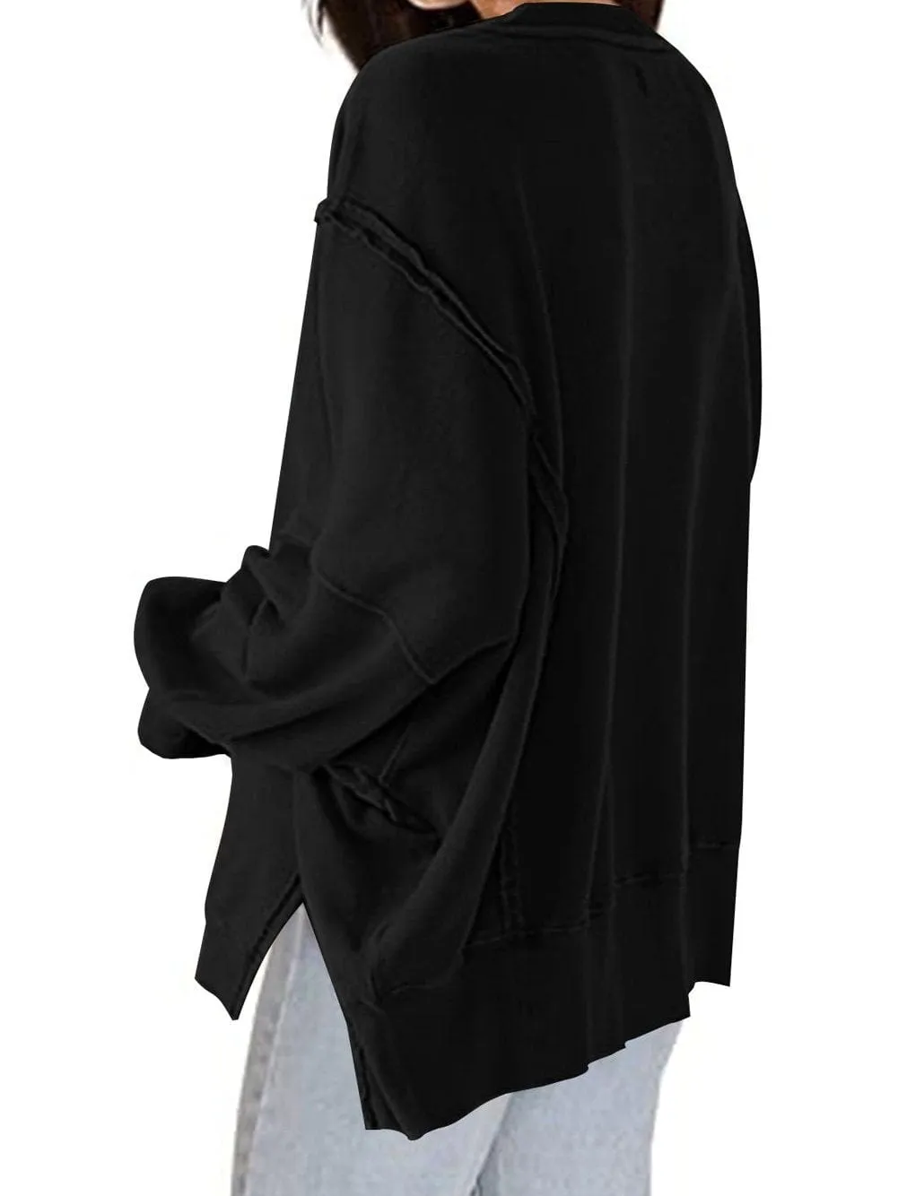 Casual Long Sleeve Crew Neck Top