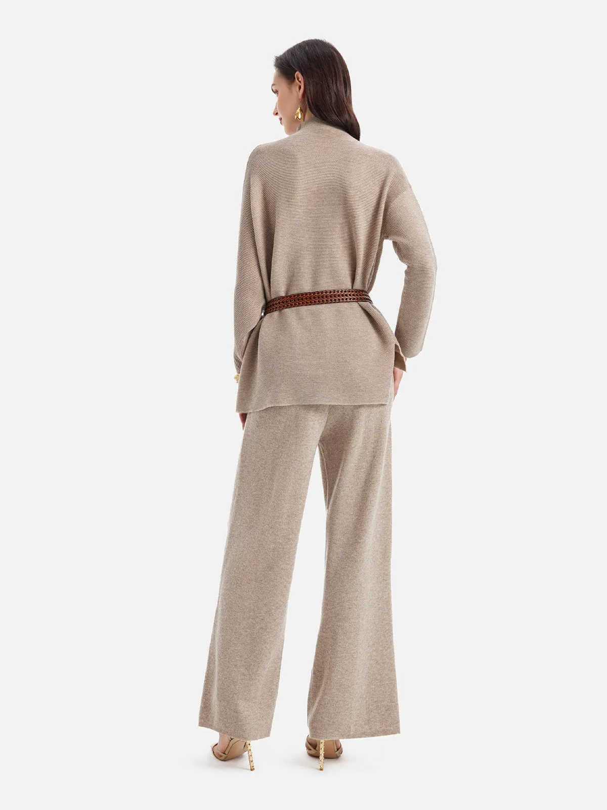 Irregular Oversized High-Neck Sweater