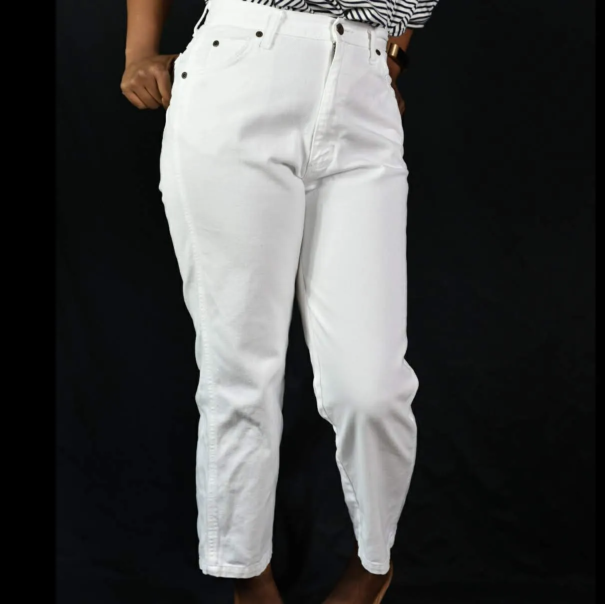White Mom Jeans Vintage Size 27